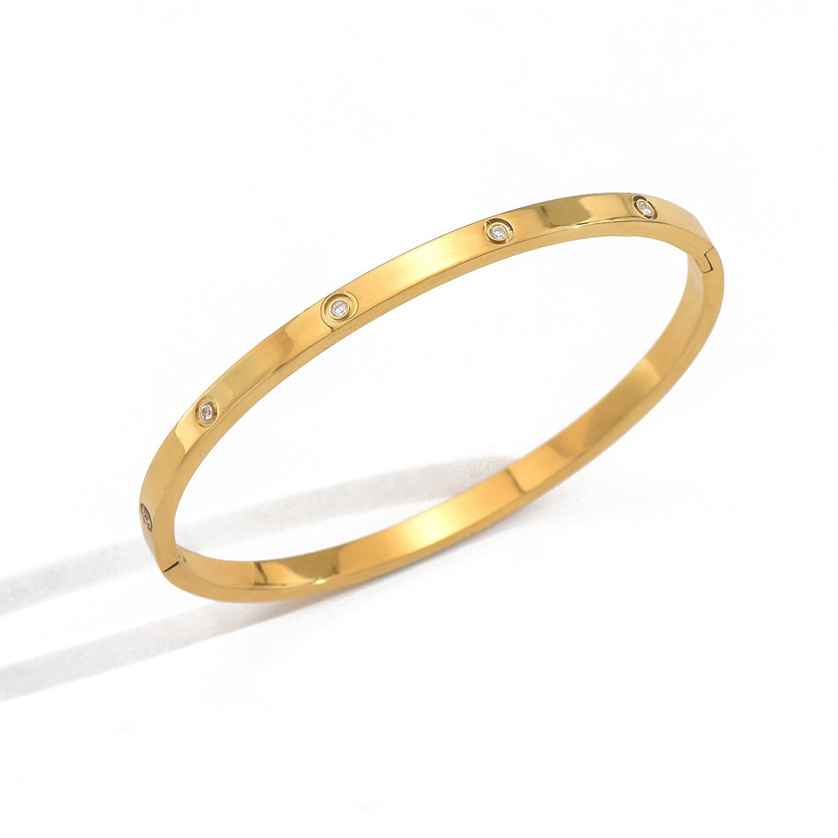 18K Gold Plated Rhinestone Bracelet