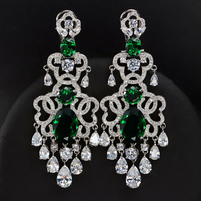 Diamond Chandelier Drop Earrings