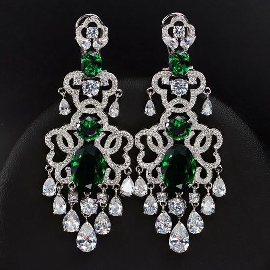 Diamond Chandelier Drop Earrings