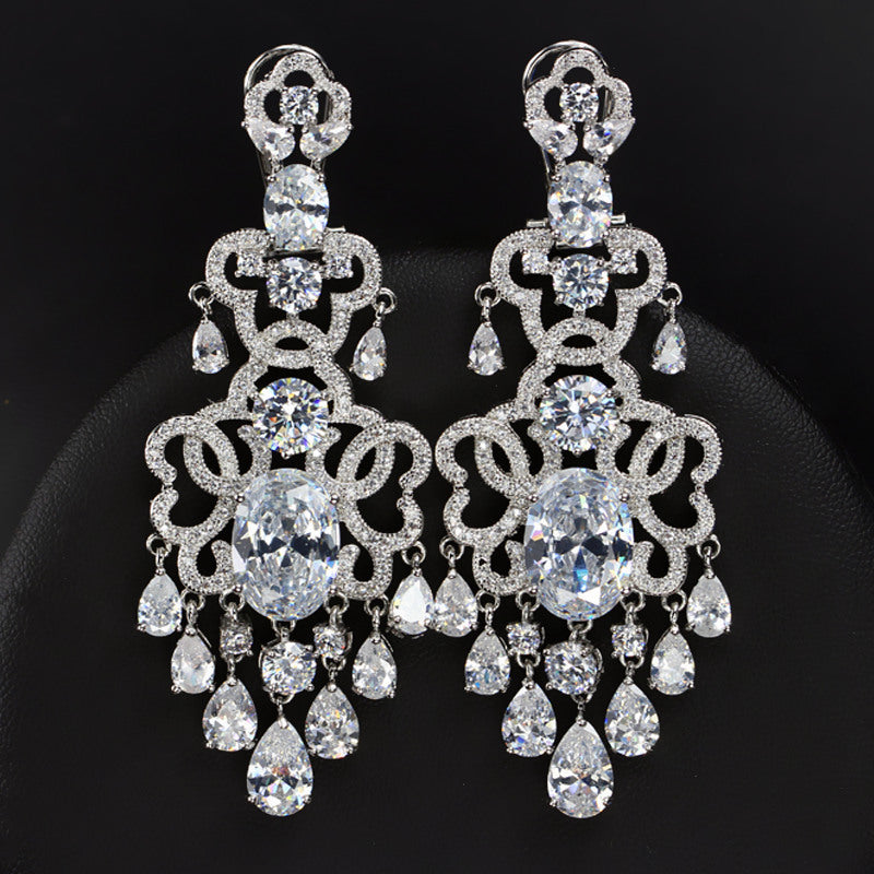 Diamond Chandelier Drop Earrings