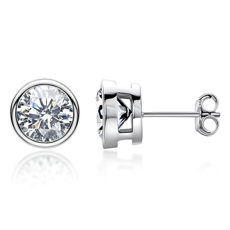 1 Carat Moissanite Stud Earrings