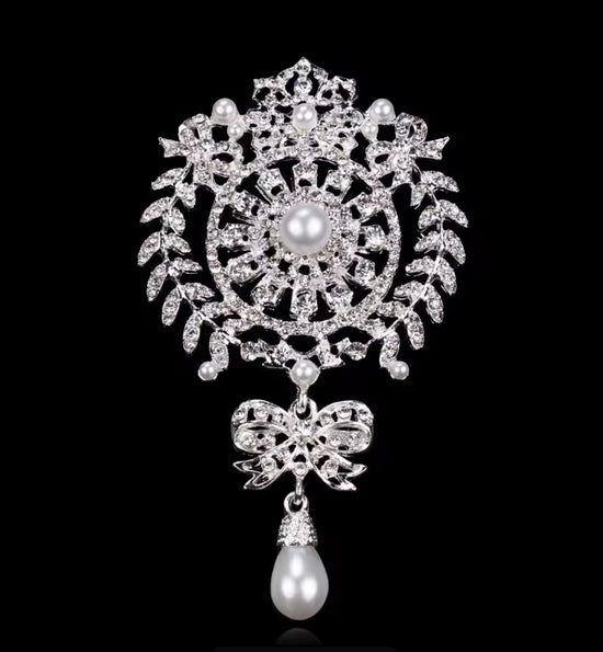 Pearl Drop Brooch