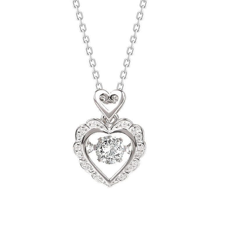 Sterling Silver Heart Pendant Necklace