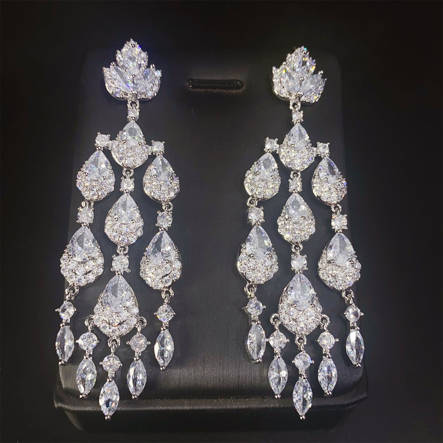 Water Drop Tassel Long High Profile Atmospheric Heavy Industry Earrings