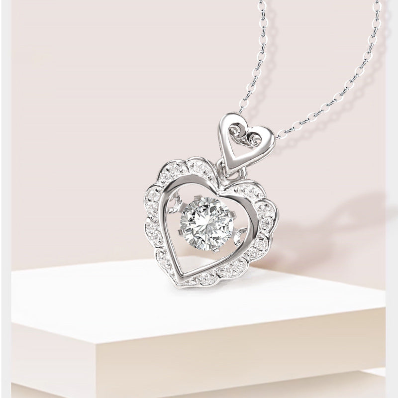 Sterling Silver Heart Pendant Necklace