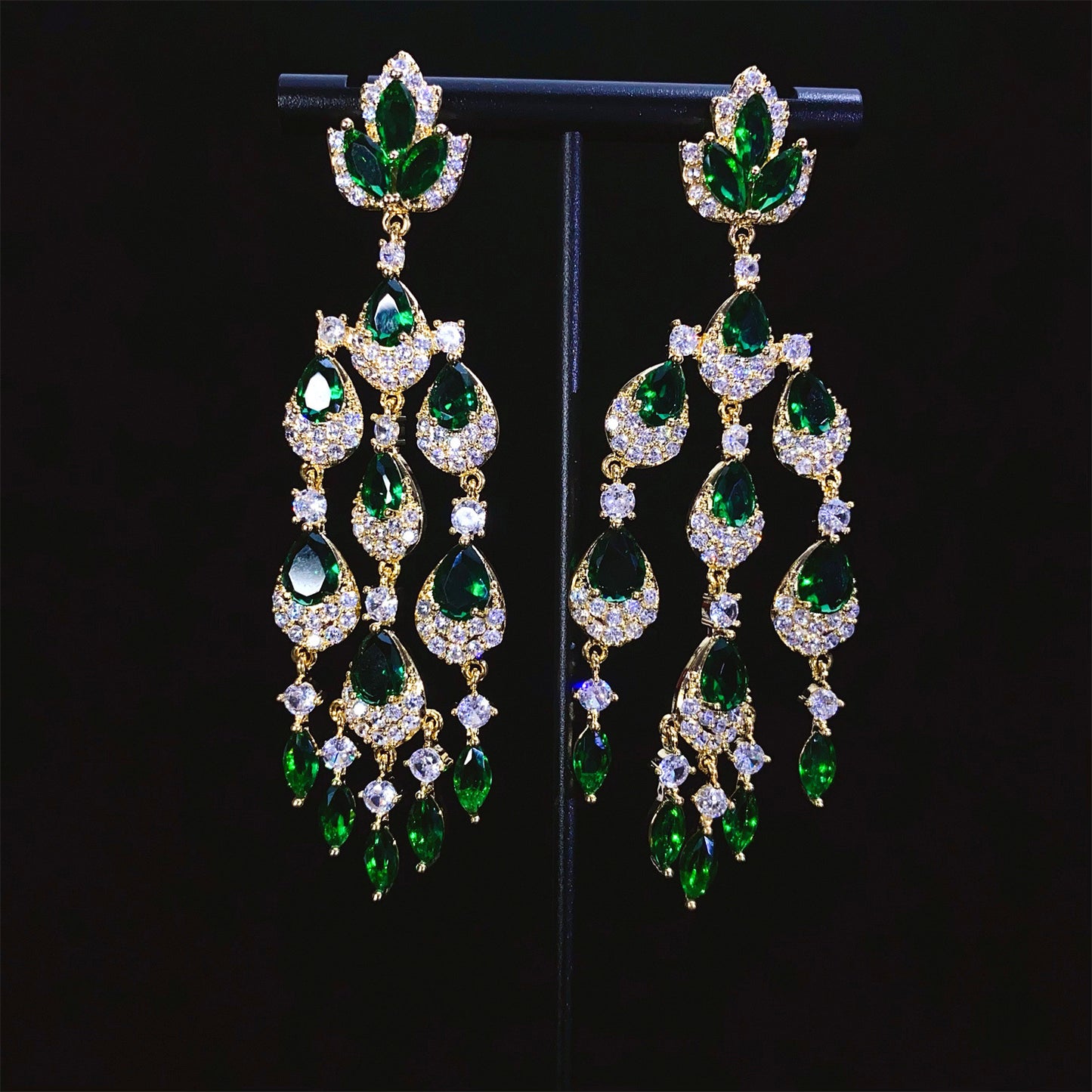 Water Drop Tassel Long High Profile Atmospheric Heavy Industry Earrings