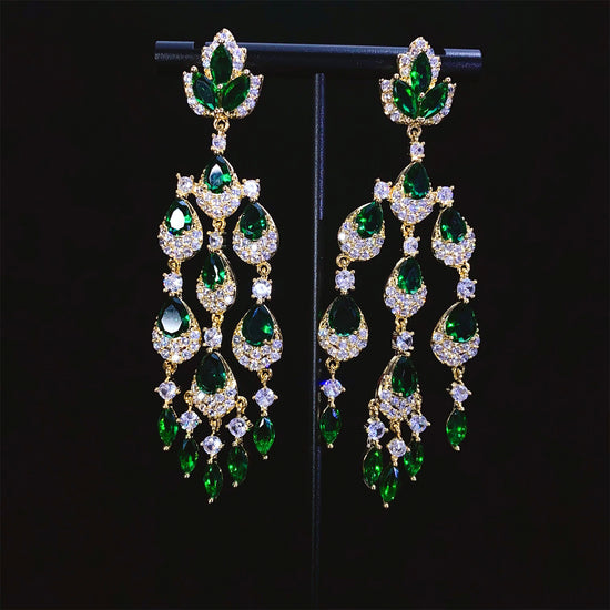 Water Drop Tassel Long High Profile Atmospheric Heavy Industry Earrings
