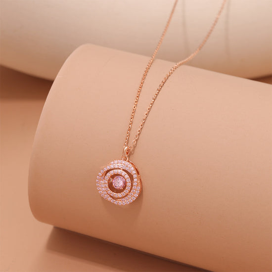 Sterling Silver Wheel Necklace