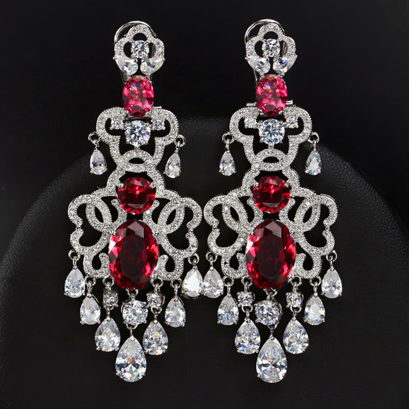 Diamond Chandelier Drop Earrings