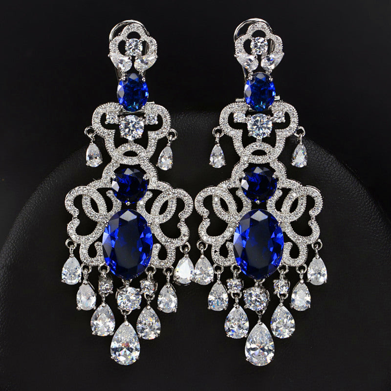 Diamond Chandelier Drop Earrings
