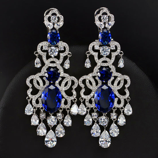 Diamond Chandelier Drop Earrings
