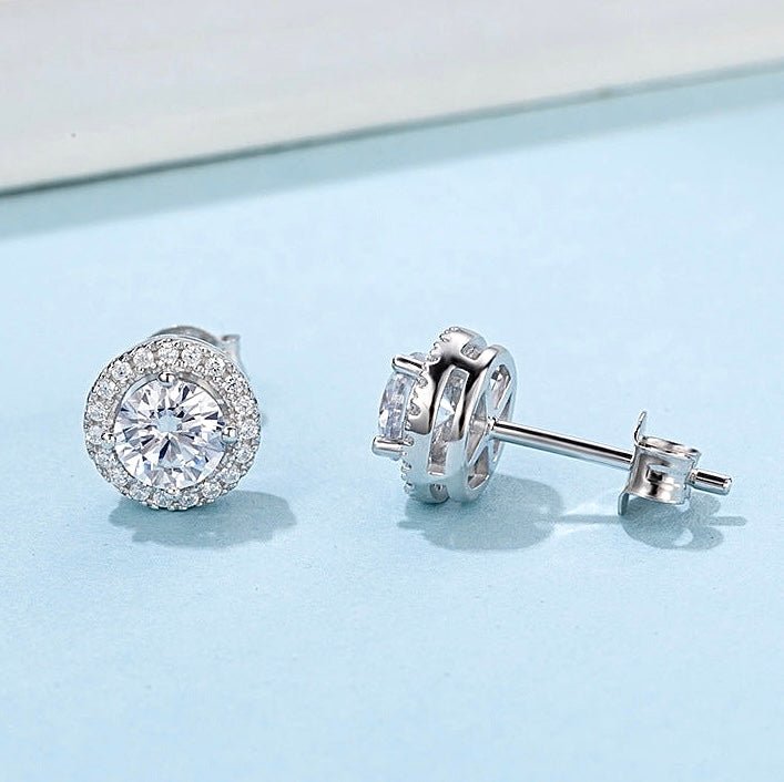 0.5 Carat Four-Claw Round Lab Grown Diamond Studs - Amyris London