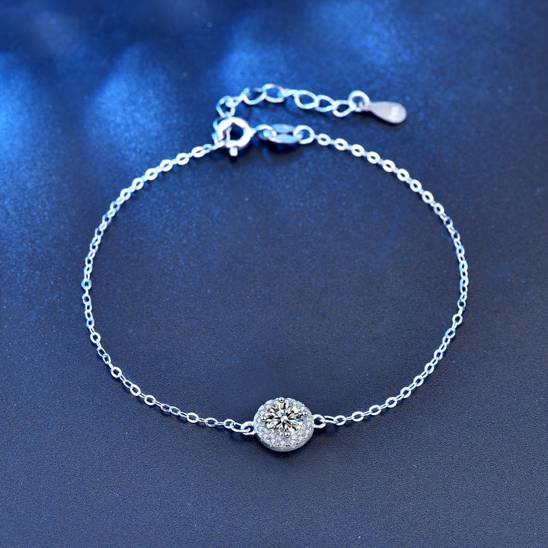 1.0 Carat Sterling Silver Lab Grown Diamond Bracelet - Amyris London