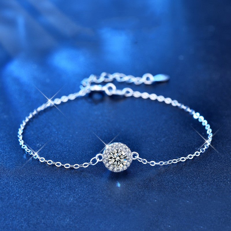 1.0 Carat Sterling Silver Lab Grown Diamond Bracelet - Amyris London