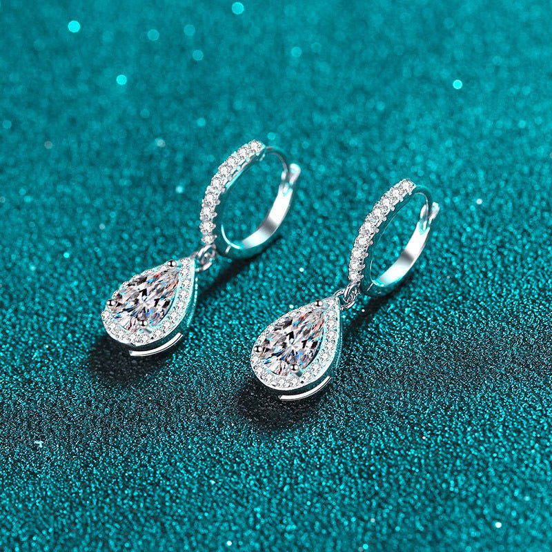 2.0 Carat Teardrop Lab Grown Earrings - Amyris London