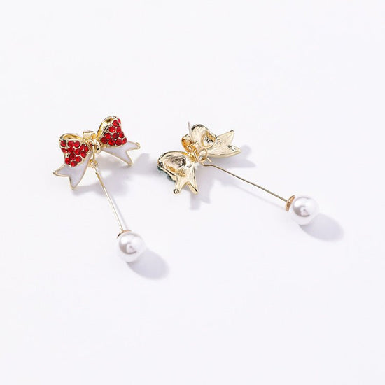 Christmas Bow Earrings - Amyris London