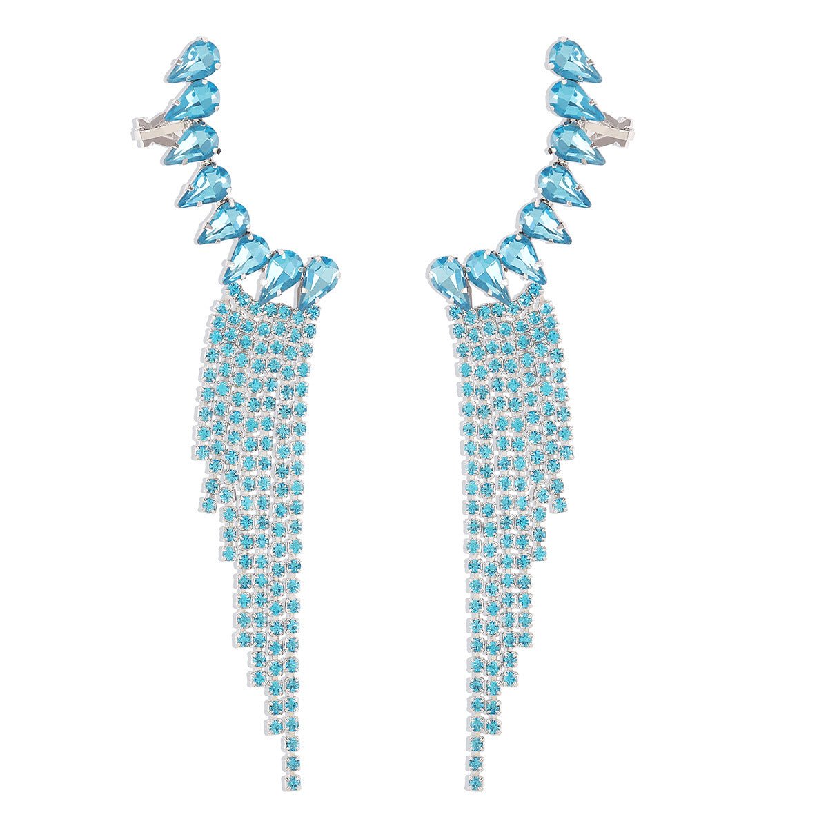 Claw Clip Tassel Earrings - Amyris London