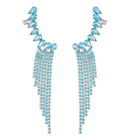 Claw Clip Tassel Earrings - Amyris London