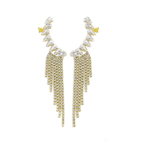 Claw Clip Tassel Earrings - Amyris London