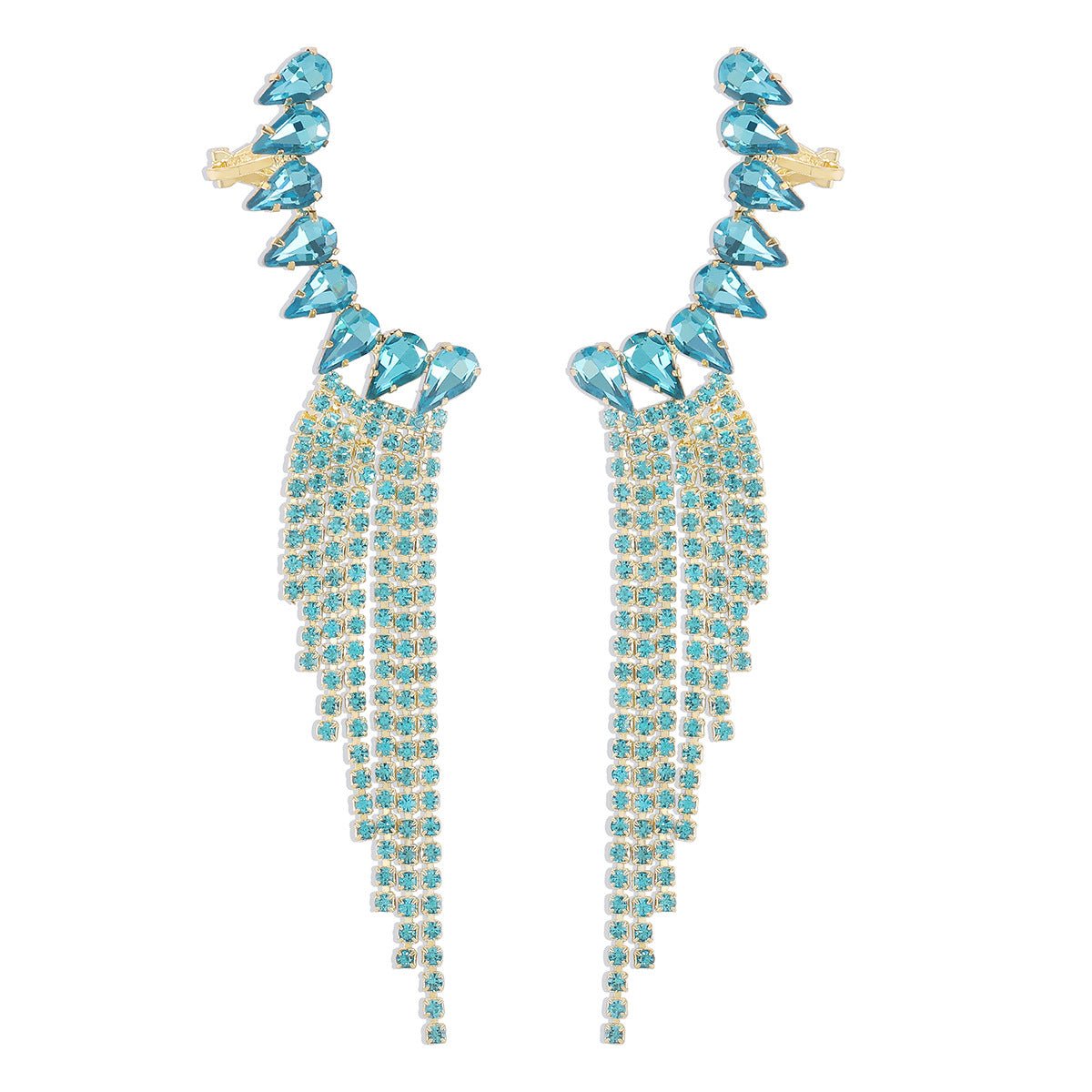 Claw Clip Tassel Earrings - Amyris London