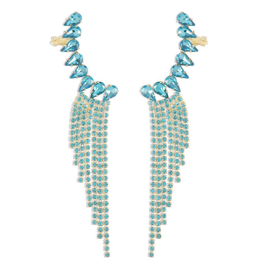 Claw Clip Tassel Earrings - Amyris London