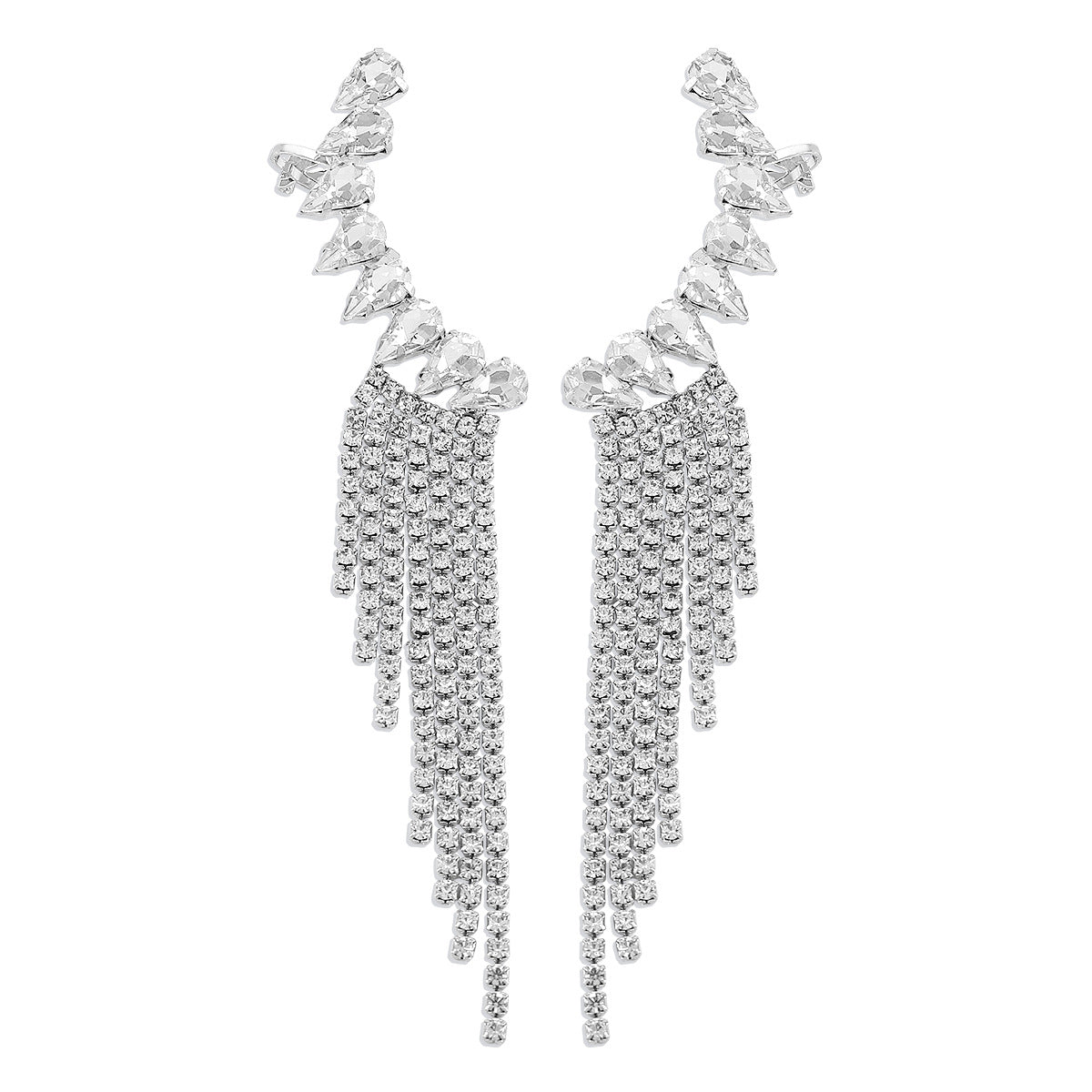 Claw Clip Tassel Earrings - Amyris London