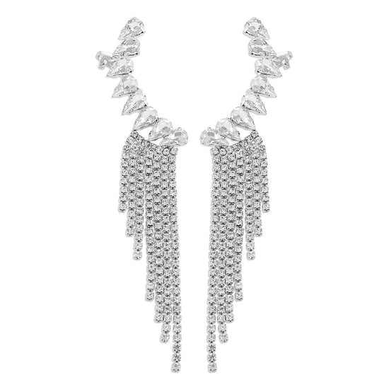 Claw Clip Tassel Earrings - Amyris London