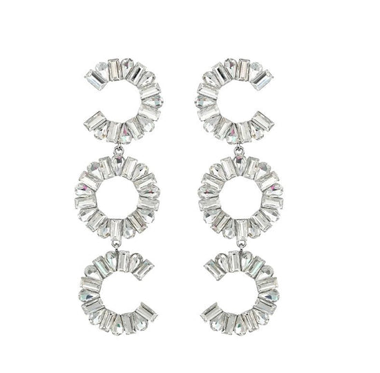 Crystal Statement Earrings - Amyris London