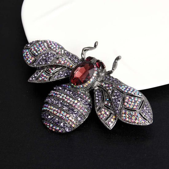 Diamante Bee Brooch - Amyris London