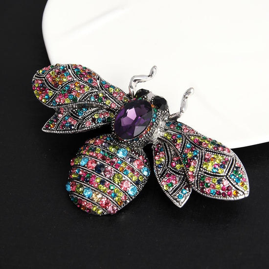 Diamante Bee Brooch - Amyris London