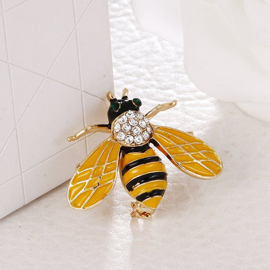 Diamante Bee Brooch - Amyris London