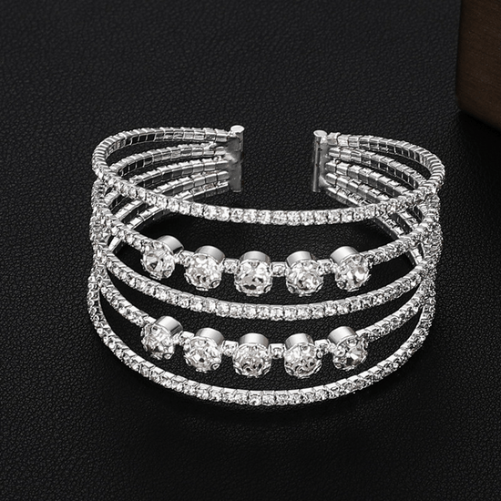 Diamante Diamond Five Row Bracelet - Amyris London