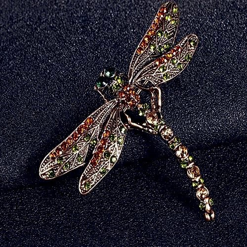 Diamante Dragonfly Brooch - Amyris London