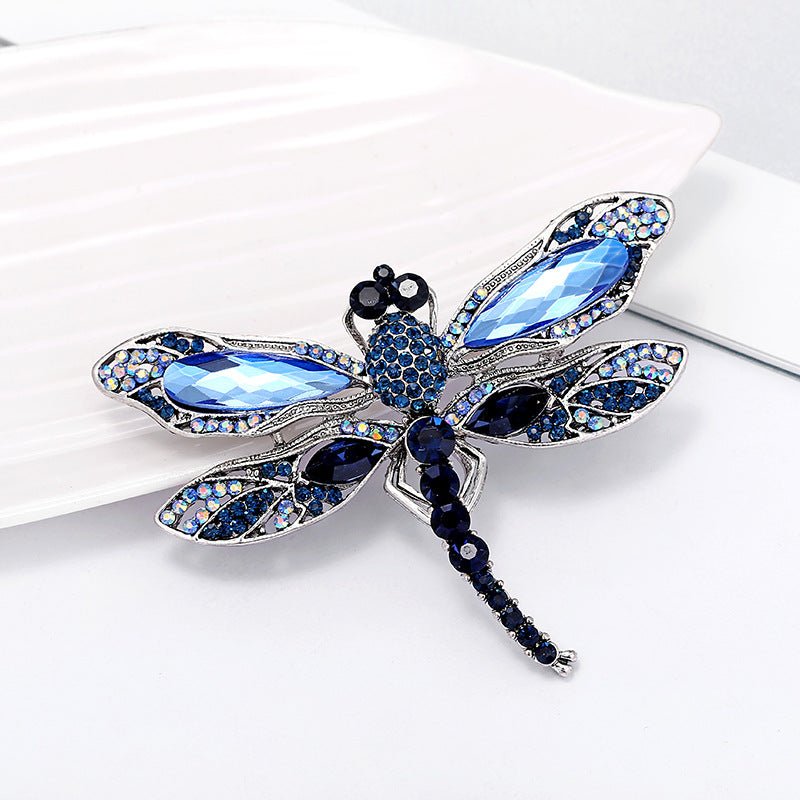 Diamante Dragonfly Brooch - Amyris London