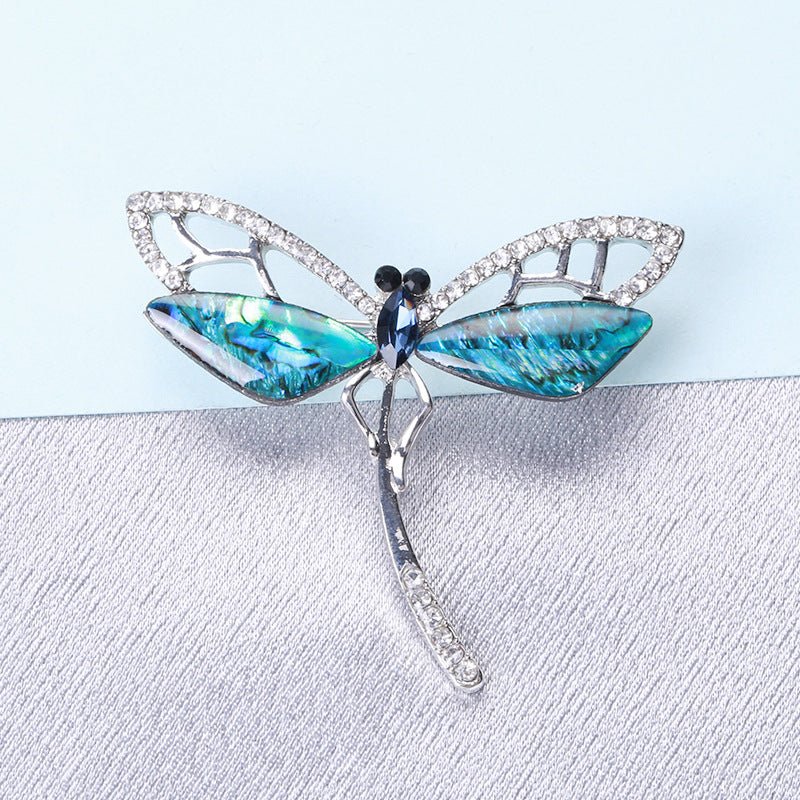 Diamante Dragonfly Brooch - Amyris London