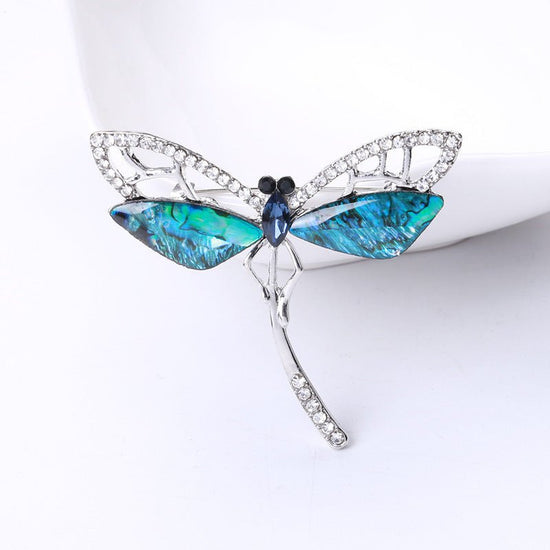 Diamante Dragonfly Brooch - Amyris London