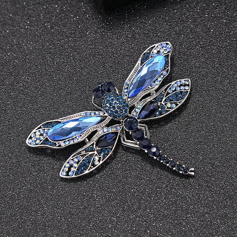 Diamante Dragonfly Brooch - Amyris London