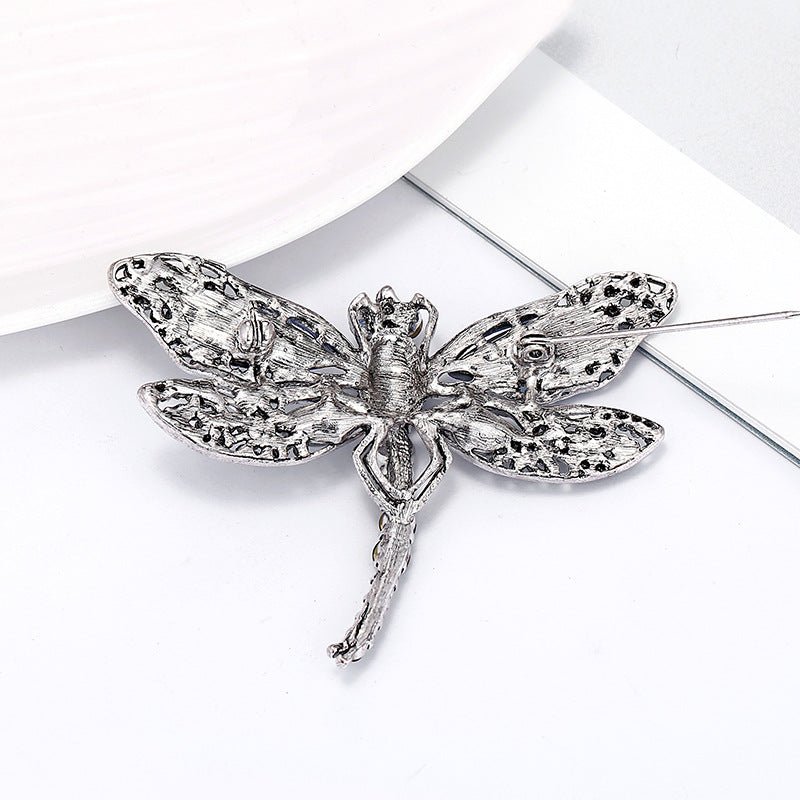 Diamante Dragonfly Brooch - Amyris London