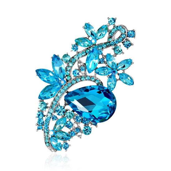 Diamante Flower Brooch - Amyris London