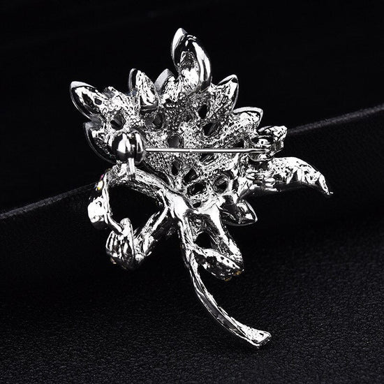 Diamante Flower Brooch - Amyris London