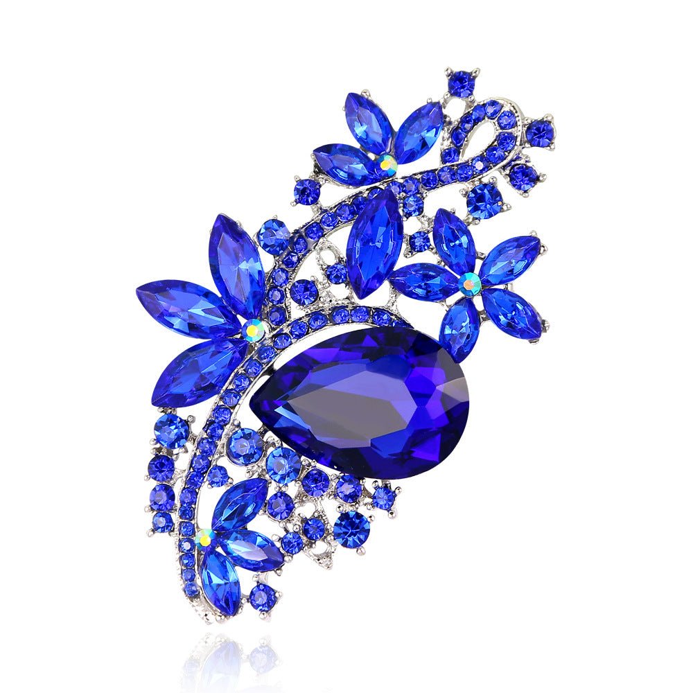 Diamante Flower Brooch - Amyris London