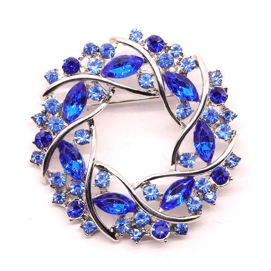 Diamante Flower Ring Brooch - Amyris London