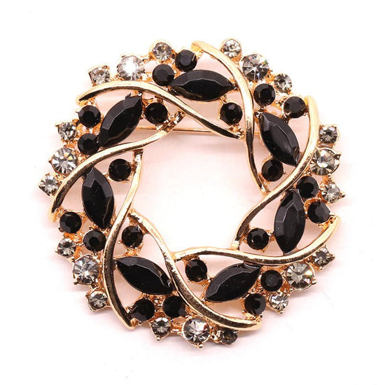 Diamante Flower Ring Brooch - Amyris London