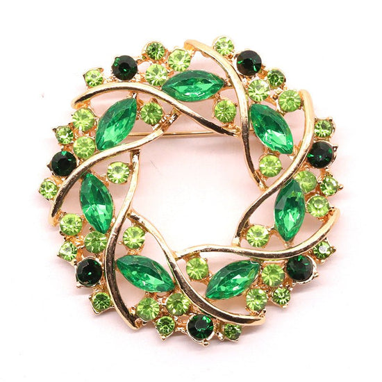 Diamante Flower Ring Brooch - Amyris London