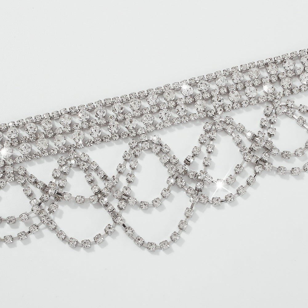 Diamante Layered Choker - Amyris London