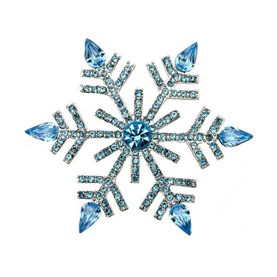 Diamante Snowflake Brooch - Amyris London