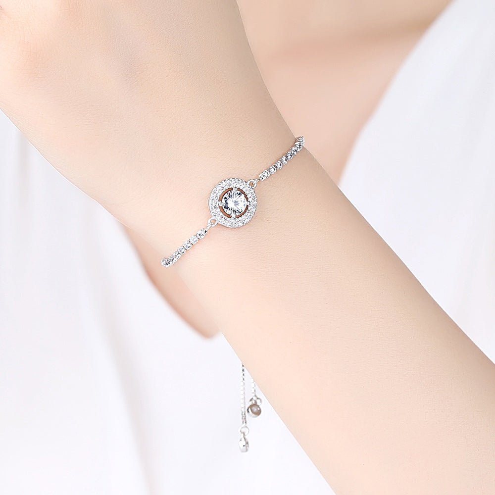 Diamond Adjustable Pull Bracelet - Amyris London