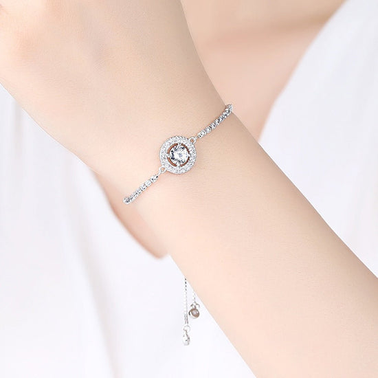 Diamond Adjustable Pull Bracelet - Amyris London