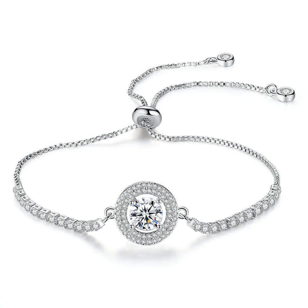 Diamond Adjustable Pull Bracelet - Amyris London