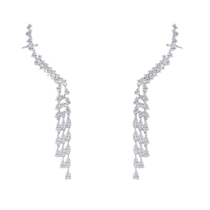 Diamond Climber Earrings - Amyris London